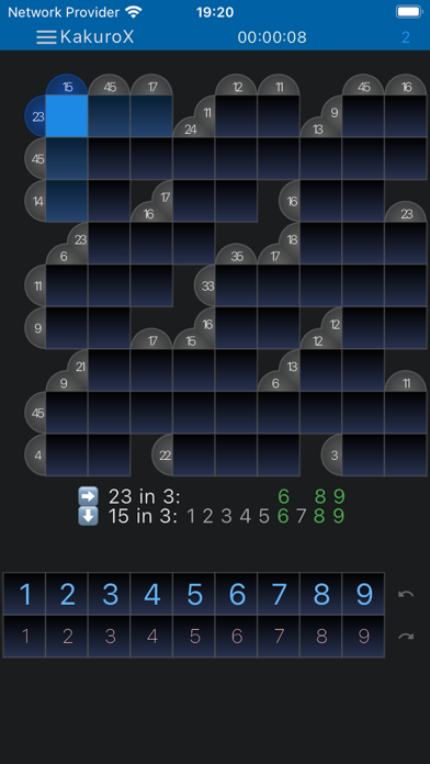 KakuroX screenshot 2