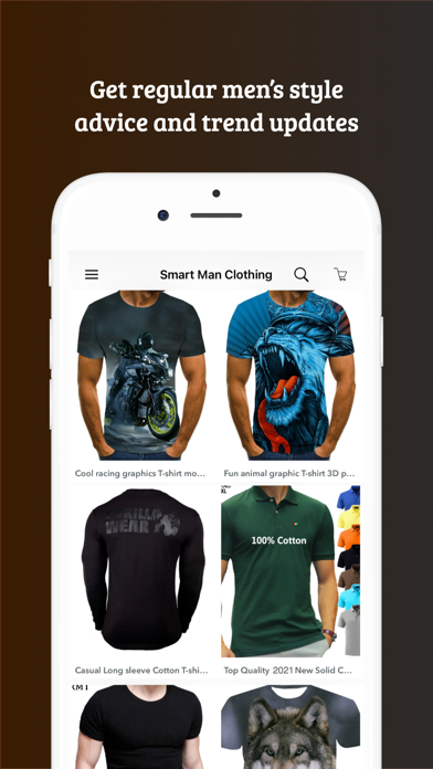 Men's Clothing Online Shop Screenshot