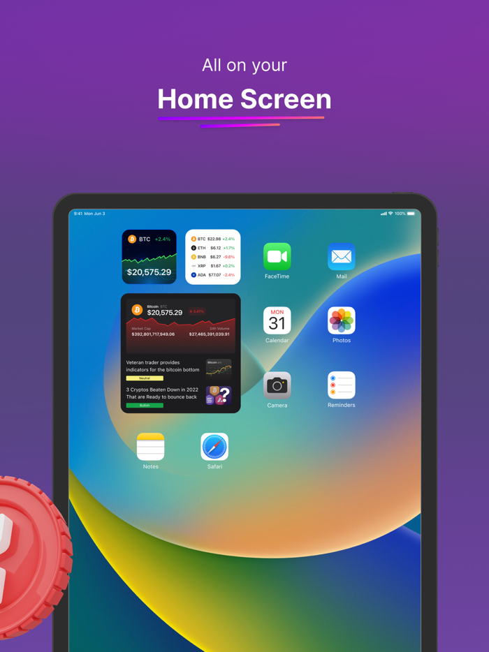 Crypto Widget Pro - Coin Stats