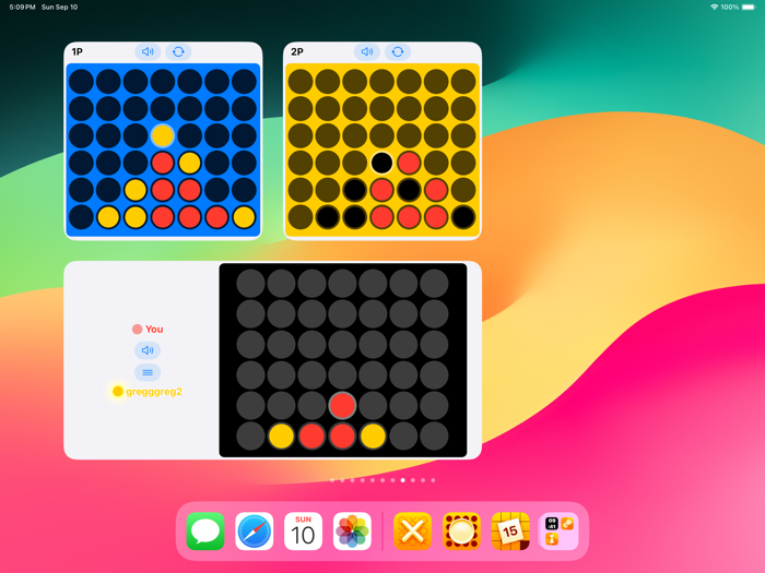 4 In A Row Classic Widget Game
