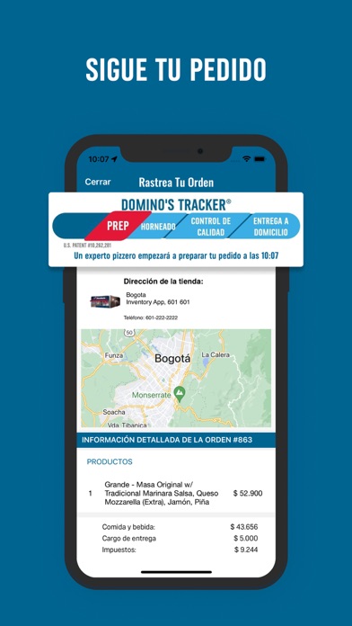 Domino's Pizza Colombia Screenshot