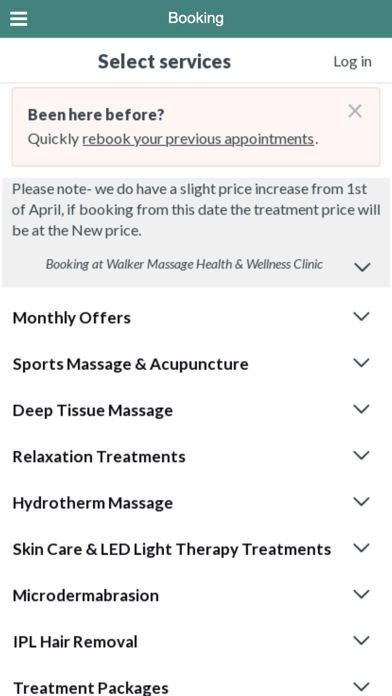 Walker Massage Screenshot