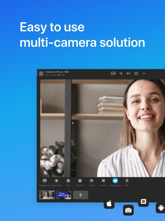 FineCam Webcam for PC and Mac iPad screenshot 5 - Photo & Video app