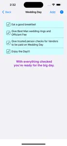 Wedding Timeline Checklist screenshot #5 for iPhone