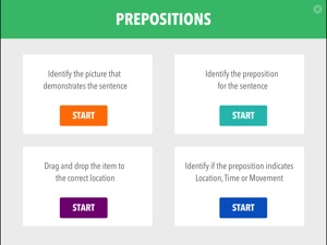 Prepositions by Teach Speech screenshot #1 for iPad