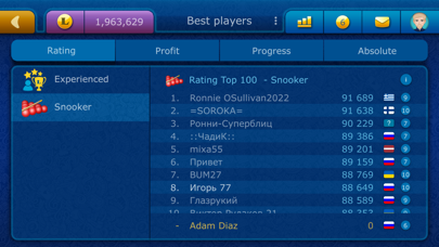 Online Snooker LiveGames Screenshot