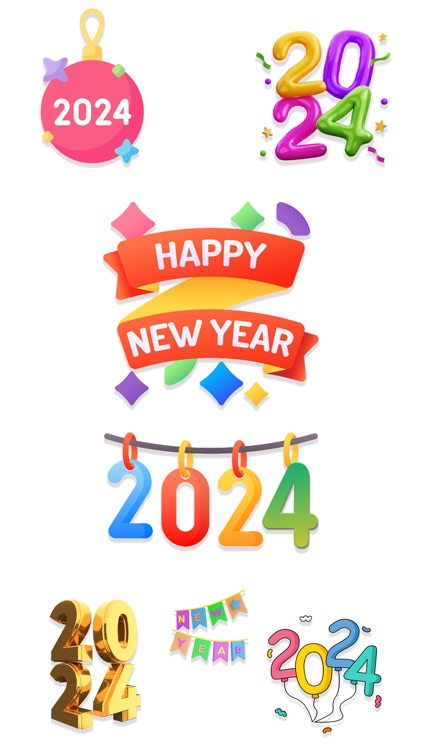 Happy New Year 2024 -WASticker