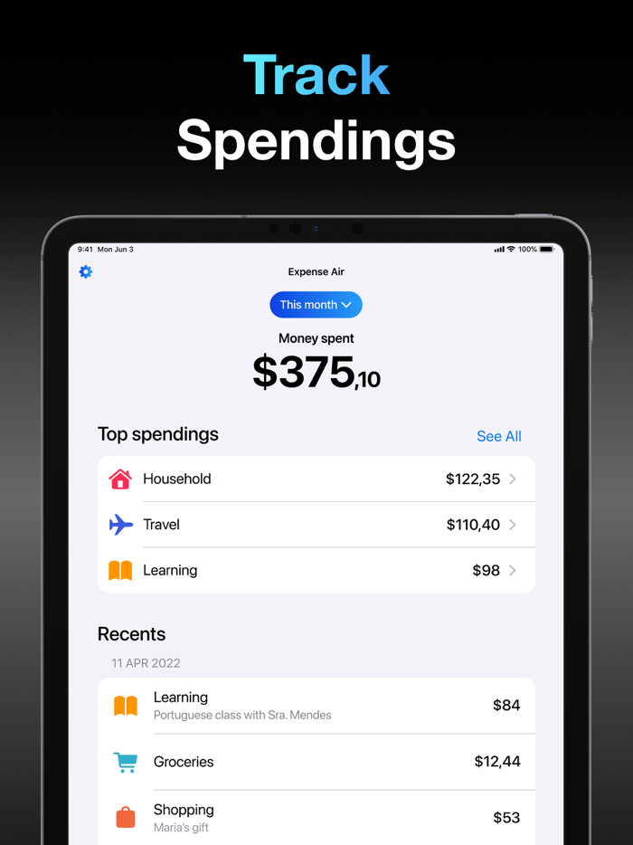 Expense Air - Spending Tracker
