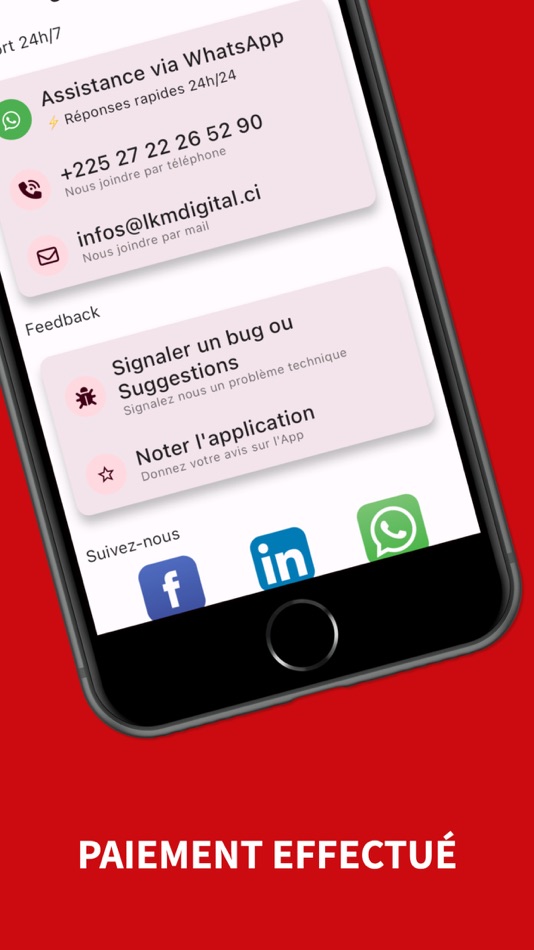 #7. CSV PAY (iOS) Podle: LKM DIGITAL SARL