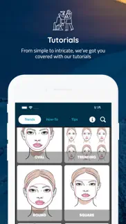 hair cut dye face app try on iphone screenshot 4