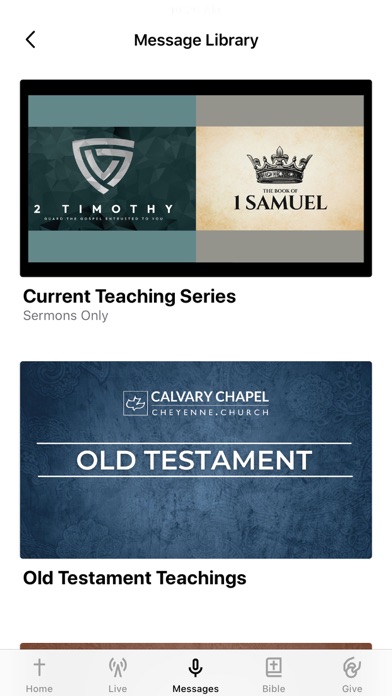 Calvary Chapel Cheyenne Screenshot