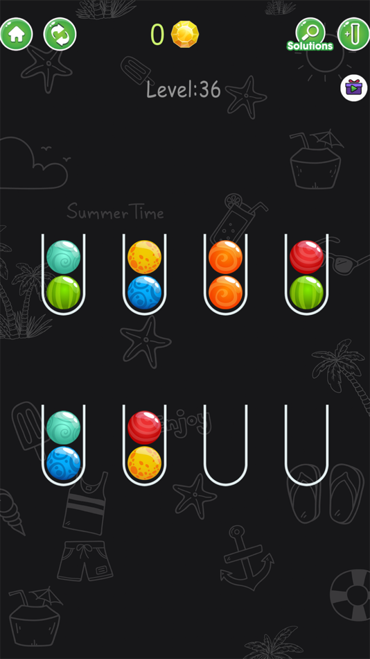 #5. Color Ball Sorting (iOS) Podle: KD Soft Ltd.