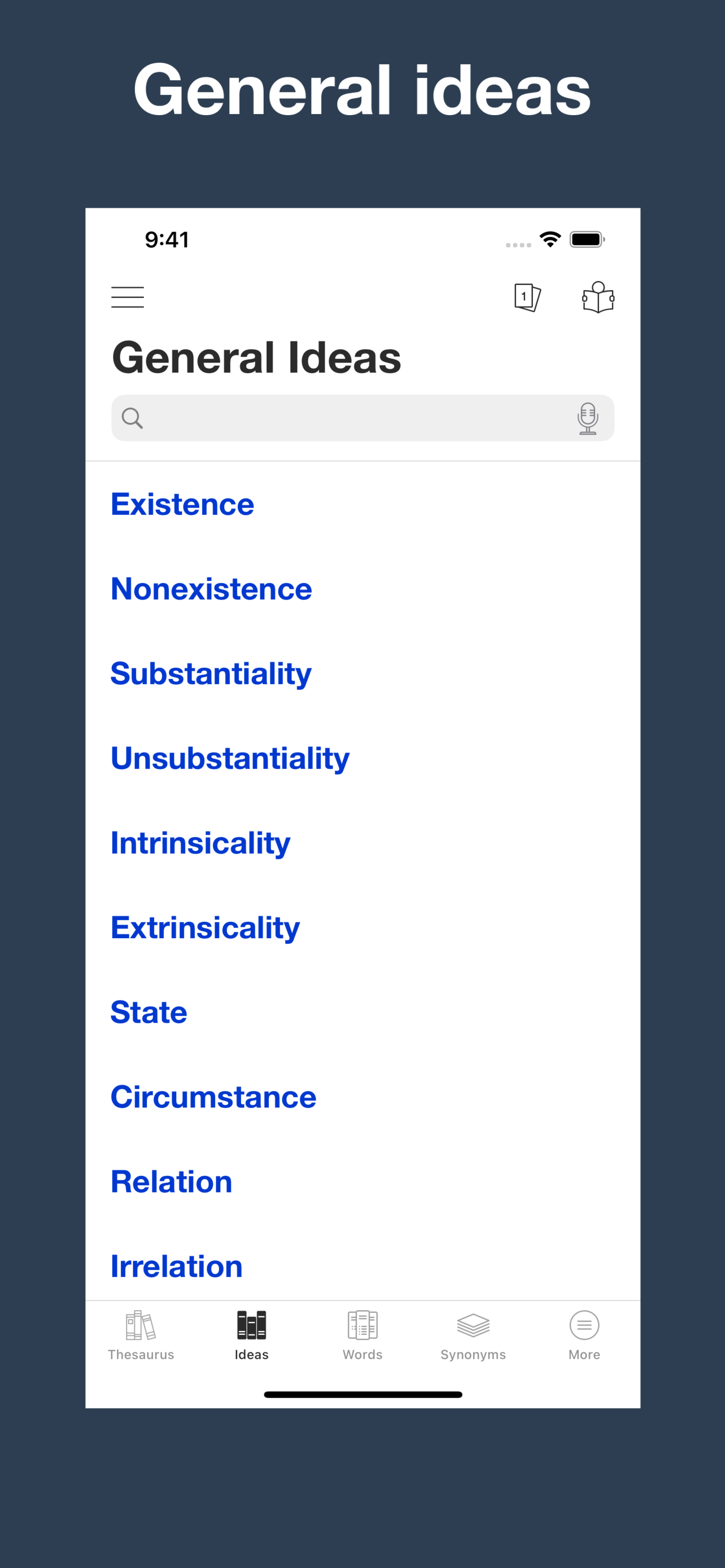Explanatory Thesaurus screenshot 5