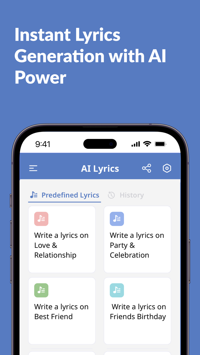 AI Lyrics Generator-Song Maker