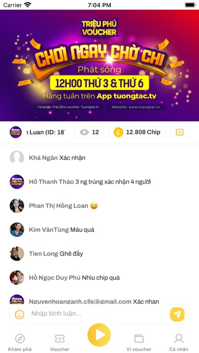 TuongTac.tv Screenshot