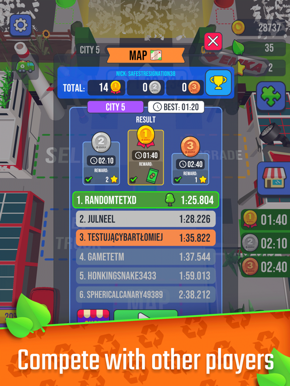 Garbage Truck City Tycoon iPad screenshot 1 - Games app