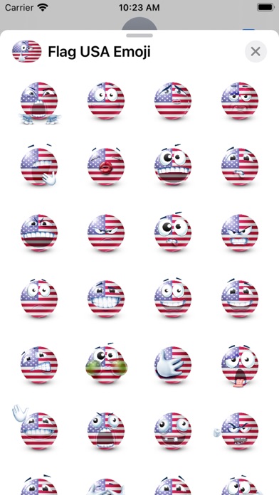 USA Flag Emoji Screenshot