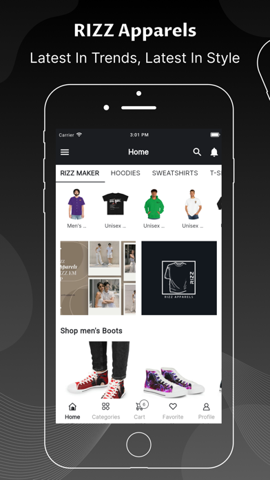 RIZZ APPARELS Screenshot