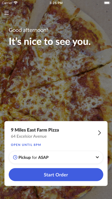 9 Miles East Farm Pizza Screenshot