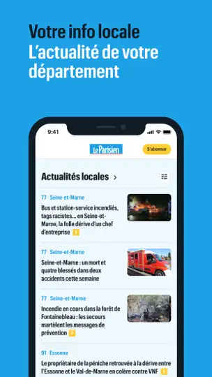 Captura de pantalla de Le Parisien : L'info En Direct en iPhone 2
