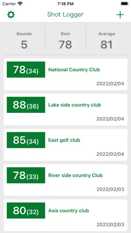 Game screenshot Shot Memo -Golf score- apk