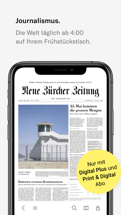 NZZ-E-Paper (Digital Plus) Screenshot