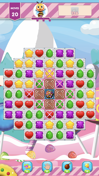 Bee Rush: Match 3 Candy Puzzle Screenshot