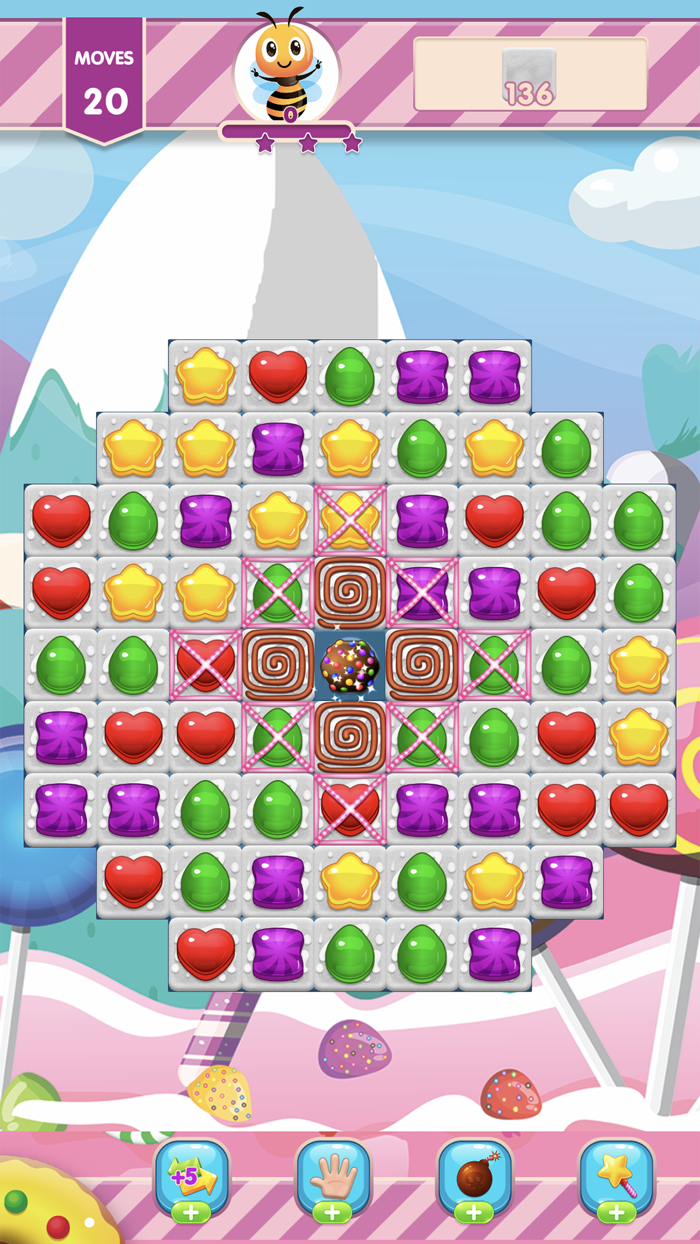 Bee Rush Match 3 Candy Puzzle