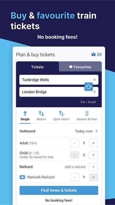 Screenshot #1 pour Southeastern: Train tickets