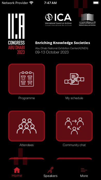 ICA Congress Screenshot