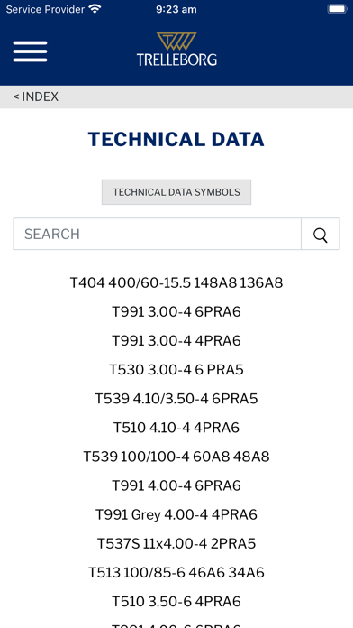 Tire Book North America Screenshot