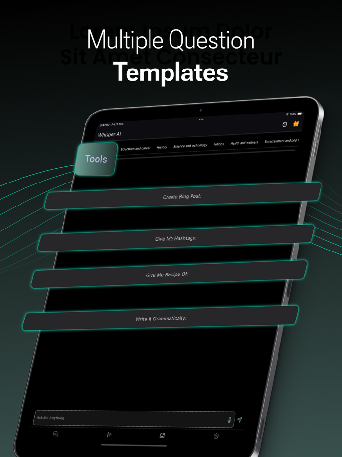 Whisper AI Chat bot Assistant