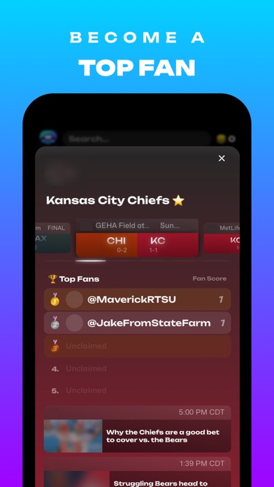FanCave - Live Sports Chat Screenshot