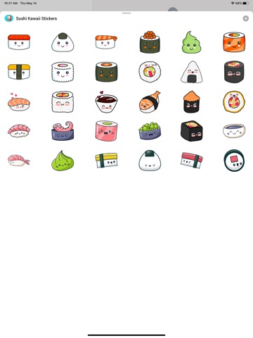 Sushi Kawaii Stickersのおすすめ画像3