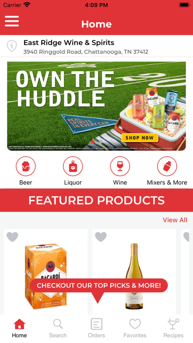 East Ridge Wine & Spirits Screenshot