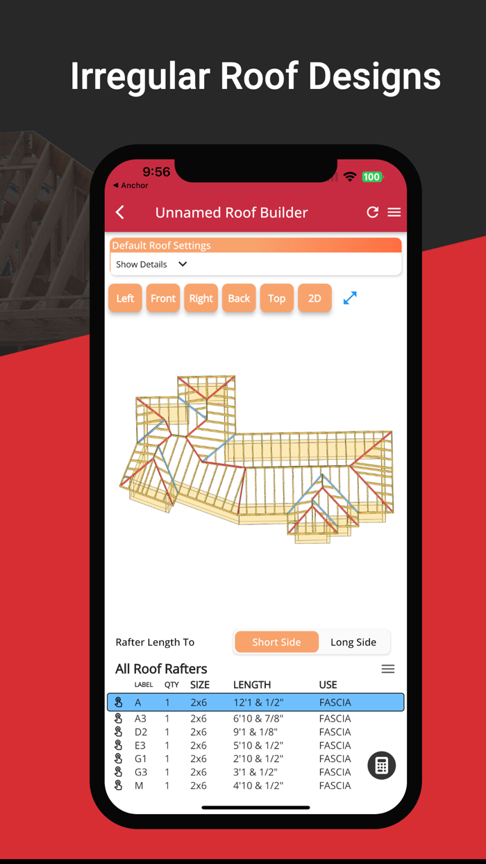 RedX Roof Builder - 3D Design