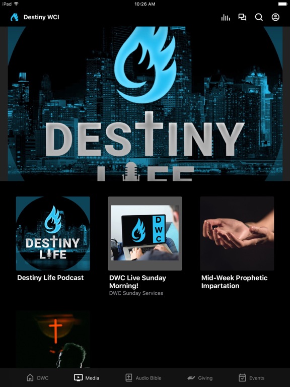 Destiny Worship Center Intl iPad screenshot 2 - Education app