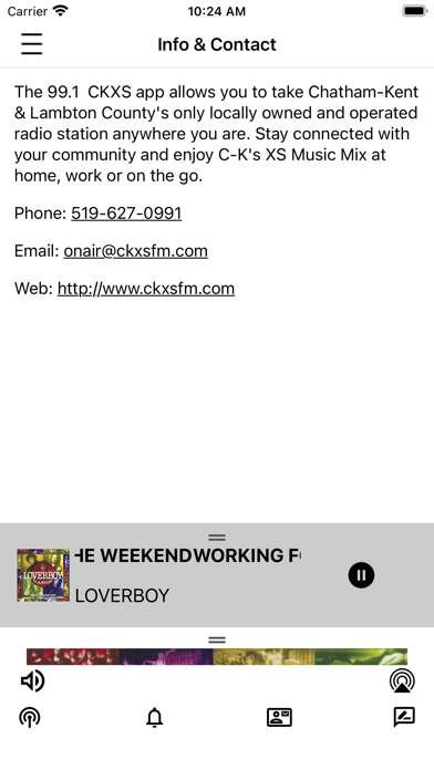 99.1FM CKXS Screenshot