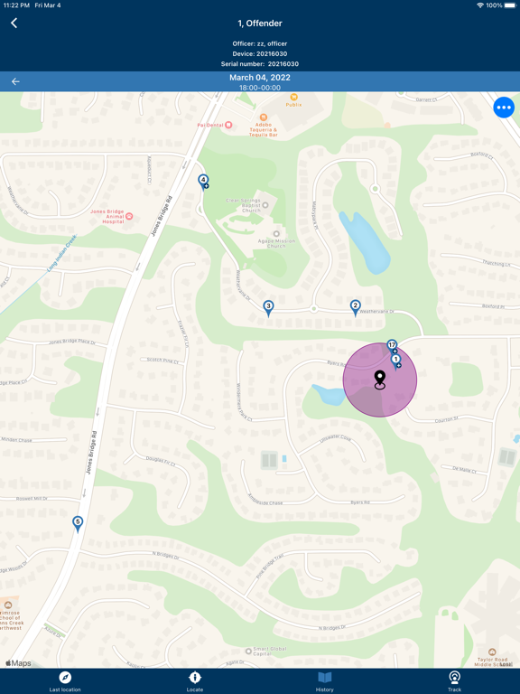 Omnilink FocalPoint Mobile iPad screenshot 4 - Navigation app