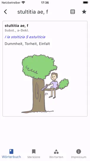 Screenshot von Navigium Großwörterbuch Latein auf dem iPhone 2