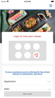 aya sushi, swindon iphone screenshot 1