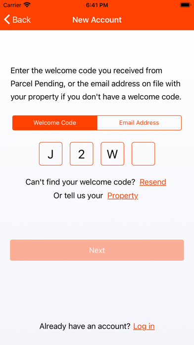 Parcel Pending Mobile Screenshot
