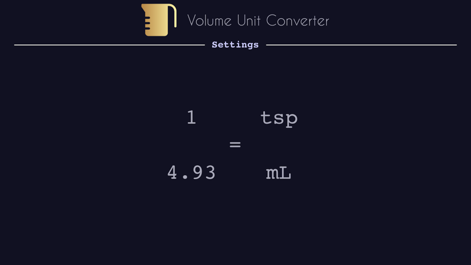 #5. Volume Unit Converter (iOS) By: Rachel Blancher