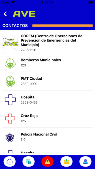 AVE Emergencias Screenshot