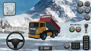 Dumper Truck - Snowy Road screenshot 3