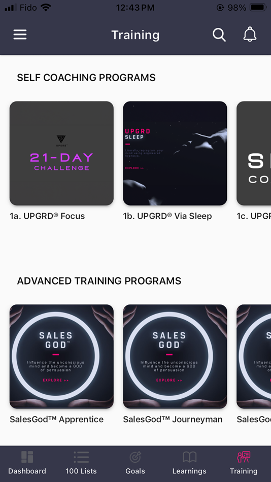 #2. UPGRD (iOS) 由: Divine Digital Agency