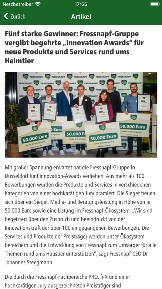 #2. FRESSNAPP (iOS) 由: Staffbase GmbH