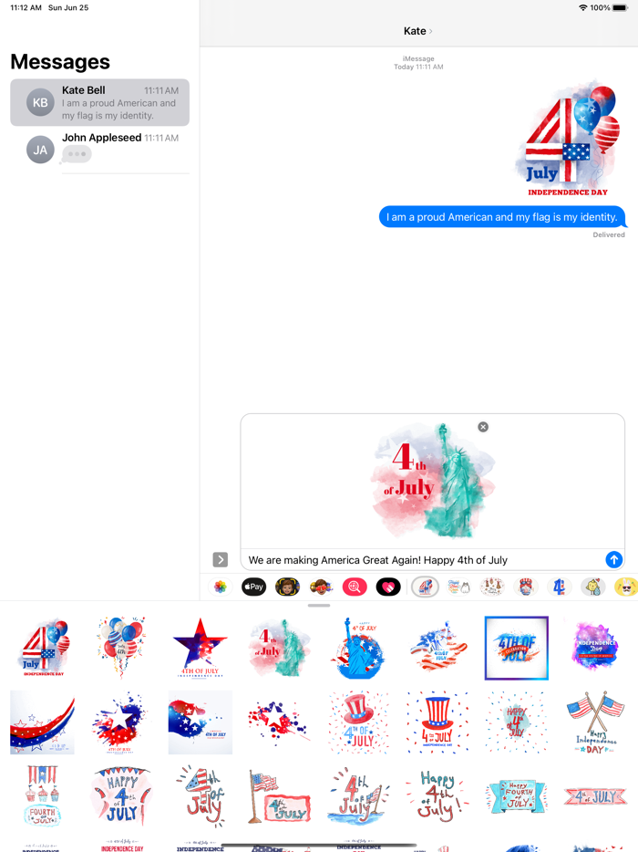 4th of July - Watercolor Pack