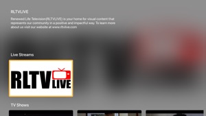 RLTVLIVE screenshot #1 for Apple TV