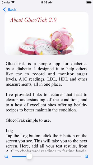 GlucoTrak Screenshot